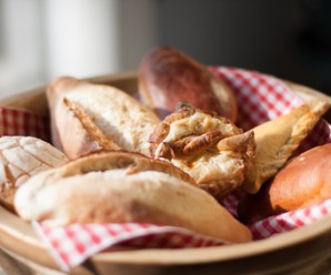 Mexican Sweet Bread in a Basket