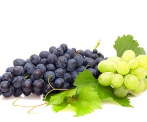 Bunch of grape isolated on  a white background.